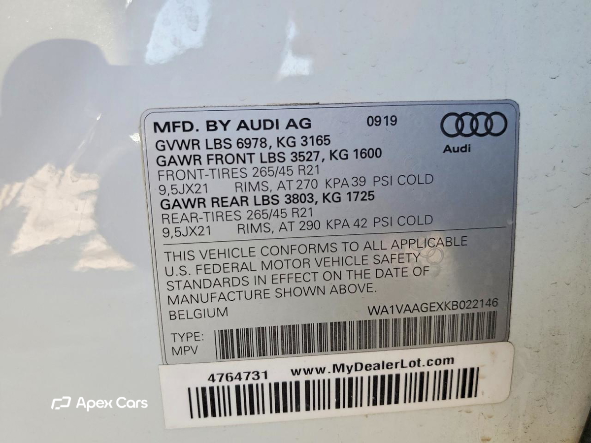 Audi e-tron 2019