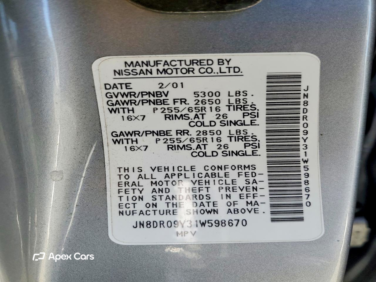 Nissan Pathfinder 2001