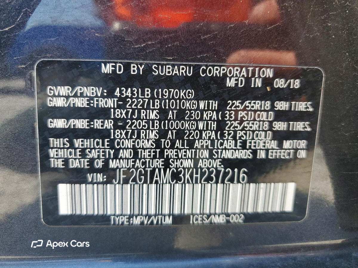 Subaru XV 2019