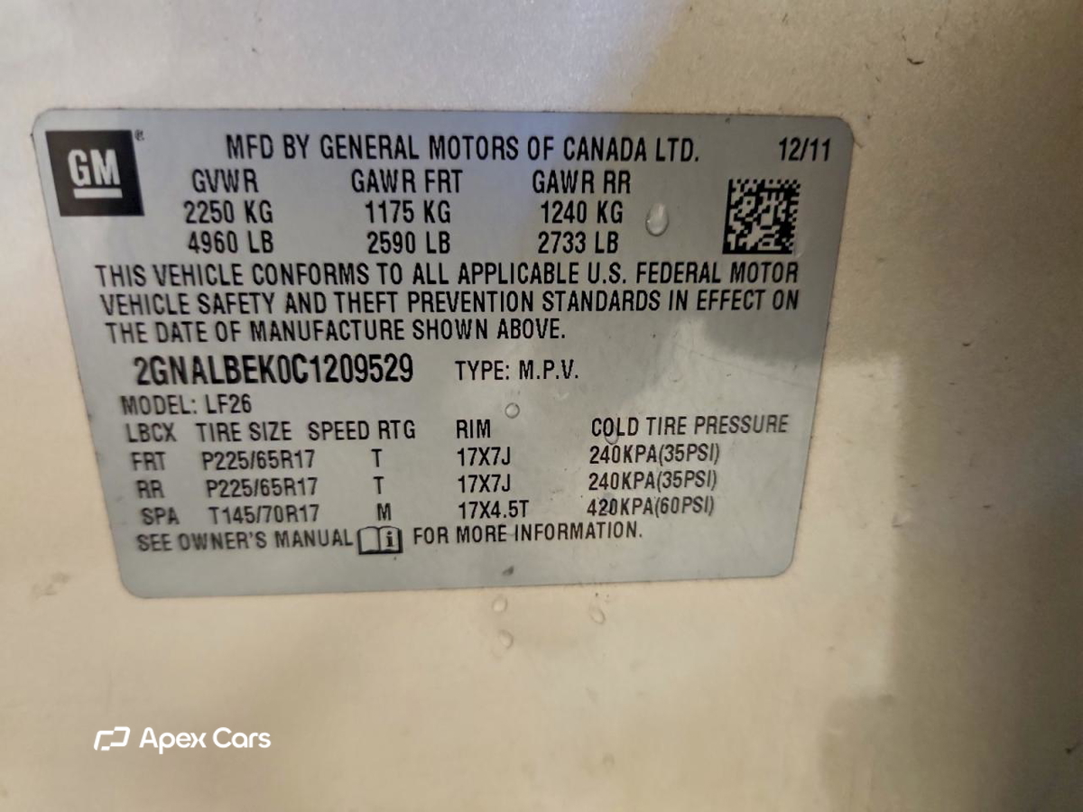 Chevrolet Equinox 2012