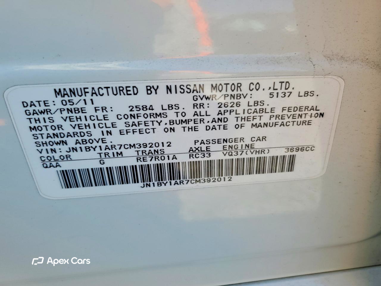 Infiniti M 2012