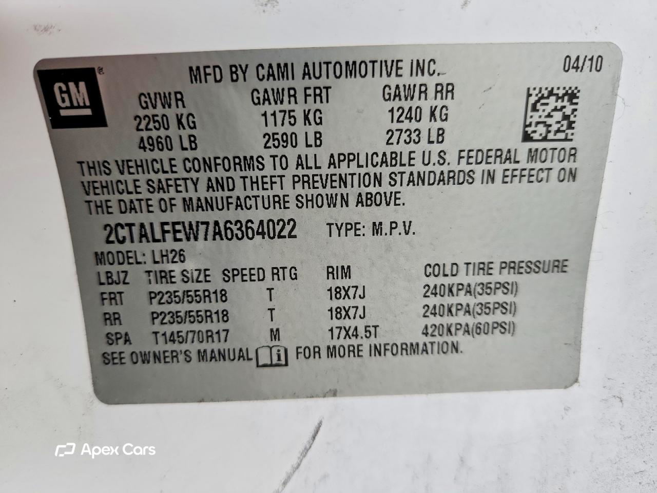 GMC Terrain 2010