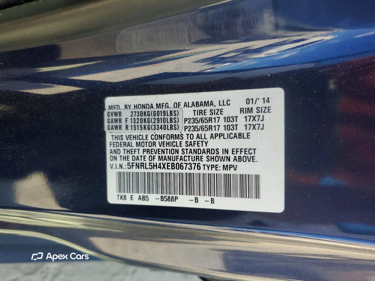 Honda Odyssey 2014