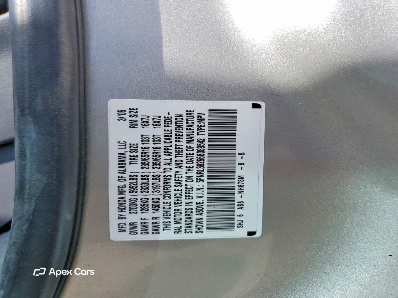 Honda Odyssey 2006