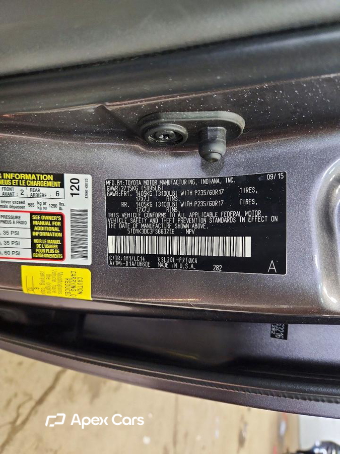 Toyota Sienna 2015