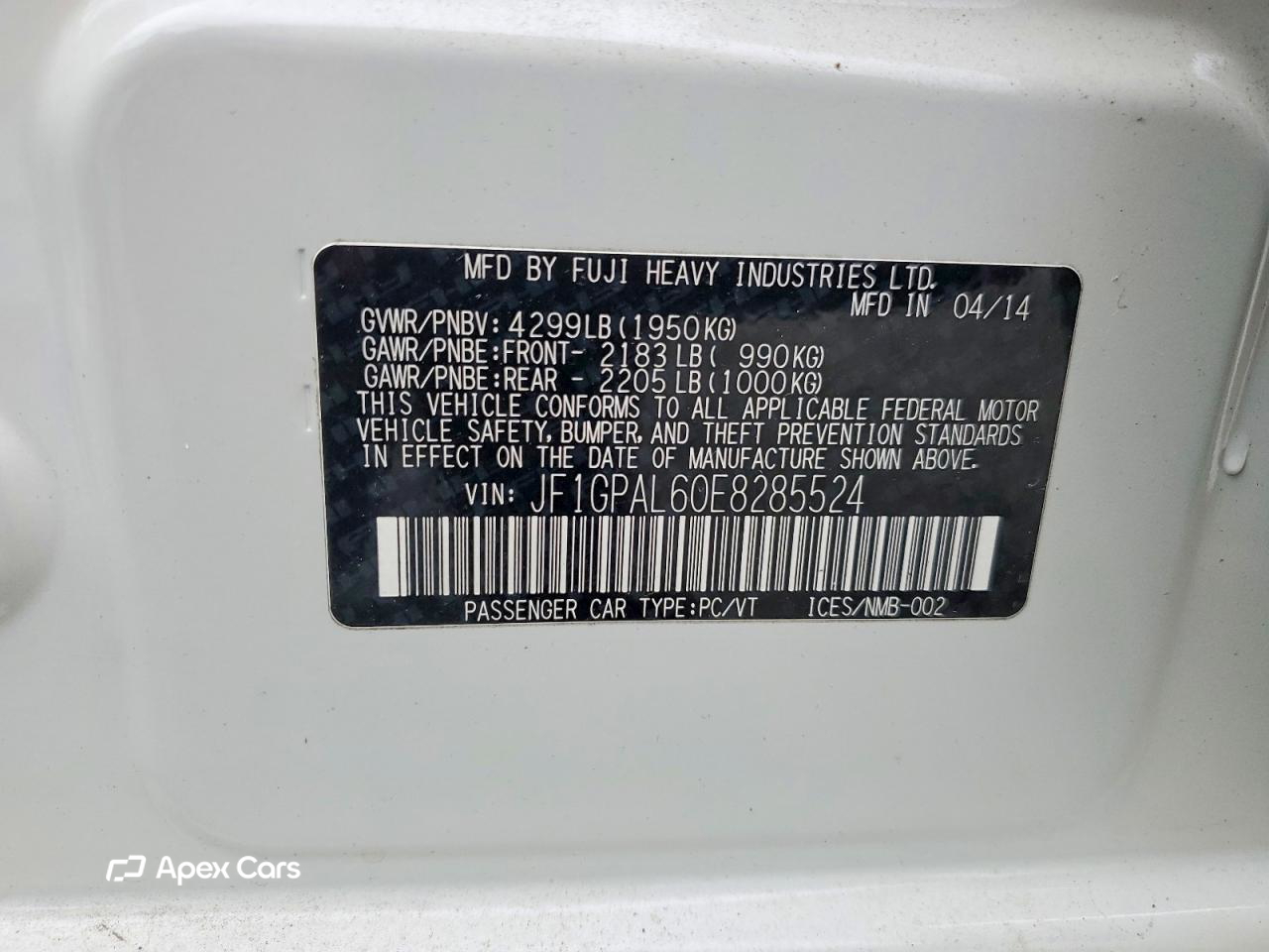 Subaru Impreza 2014