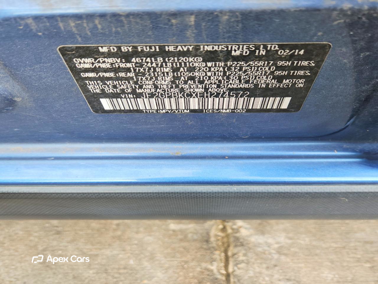 Subaru XV 2014