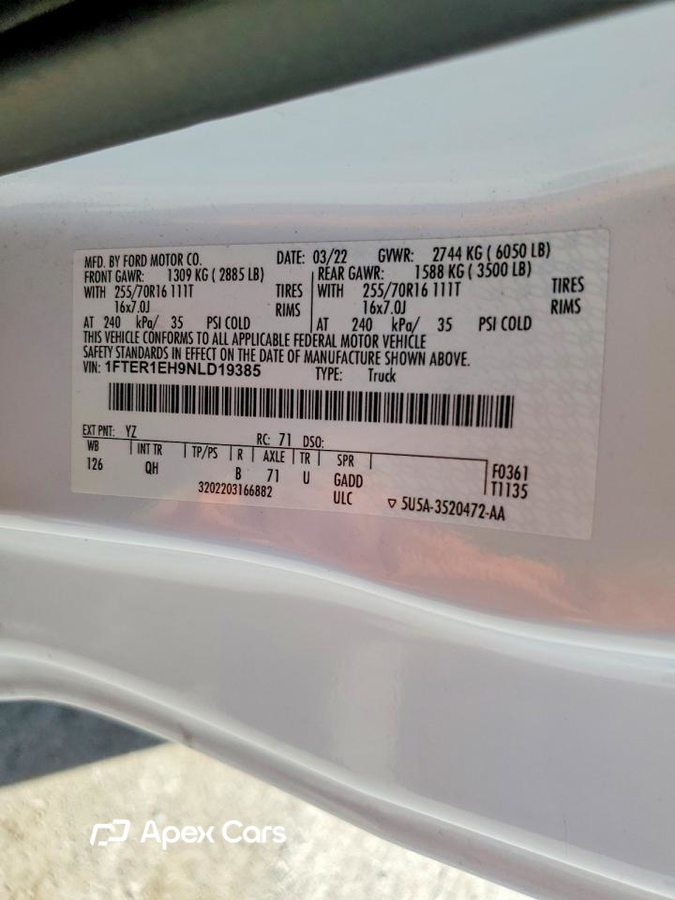 Ford Ranger 2022