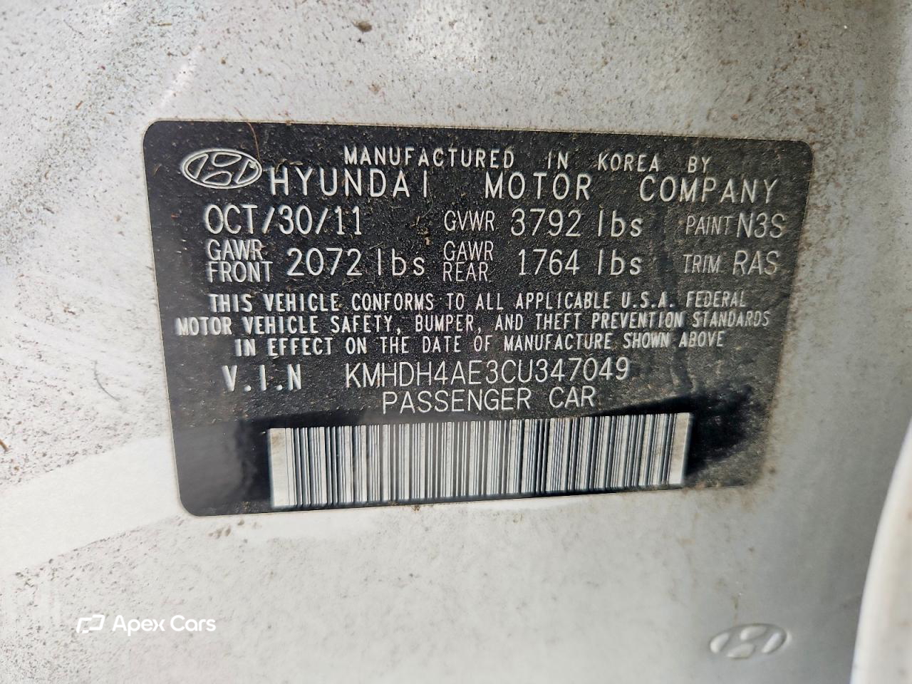 Hyundai Elantra 2012