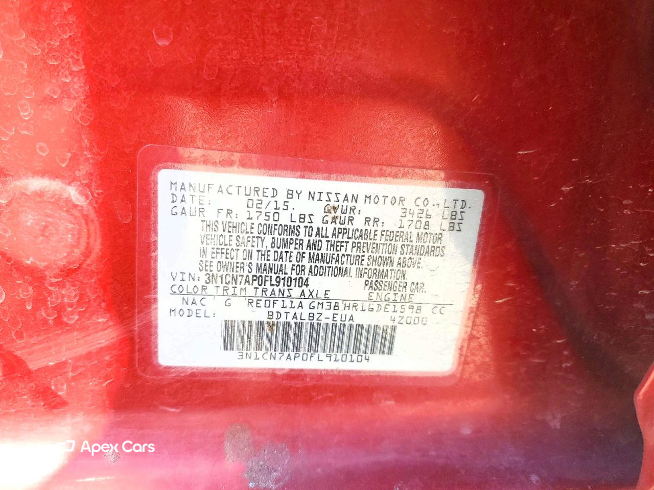Nissan Versa 2015