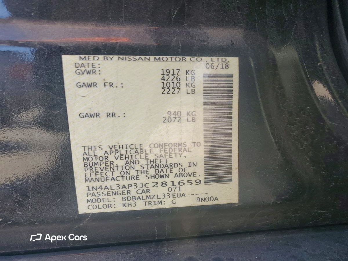 Nissan Altima 2018