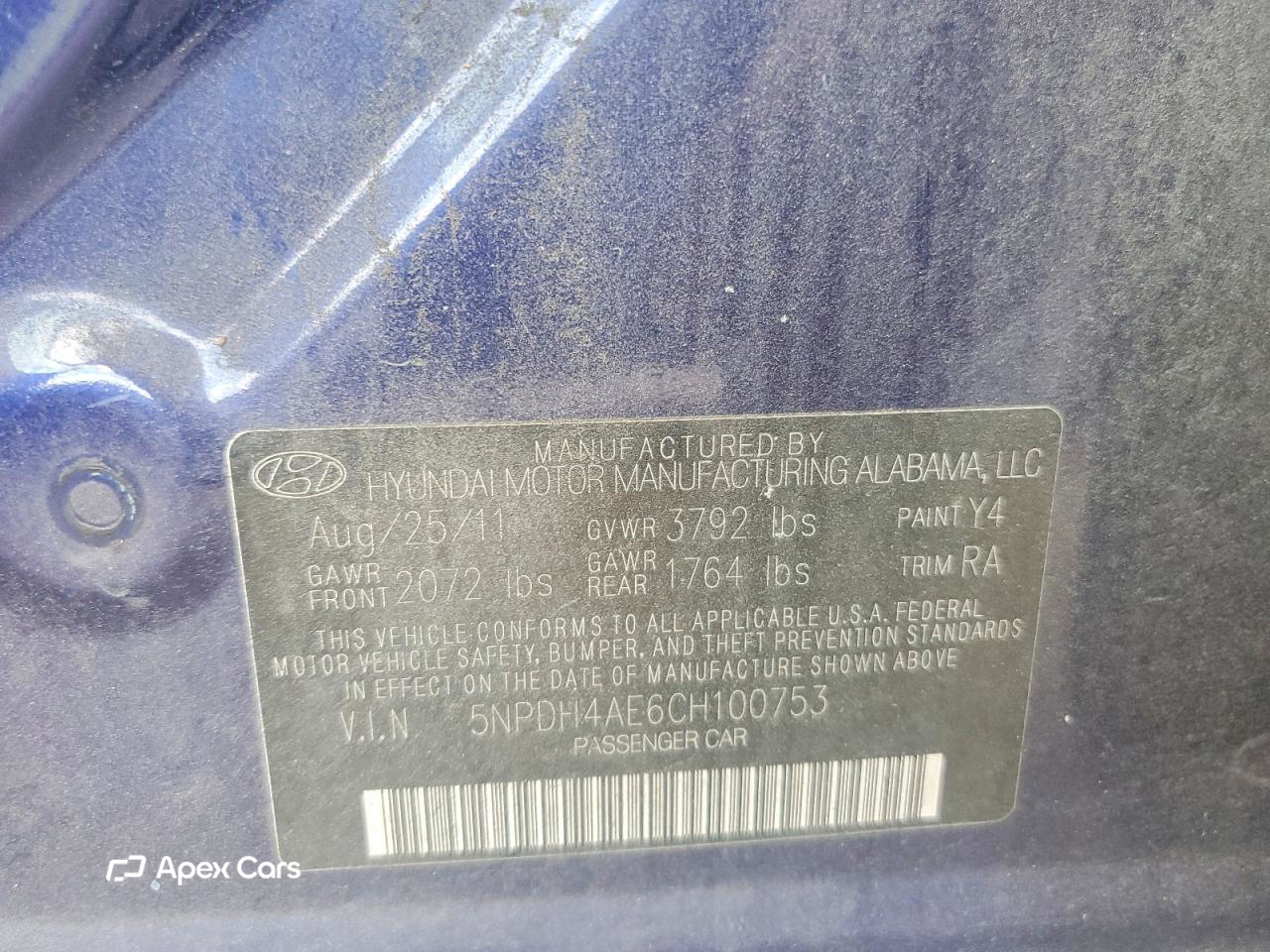 Hyundai Elantra 2012