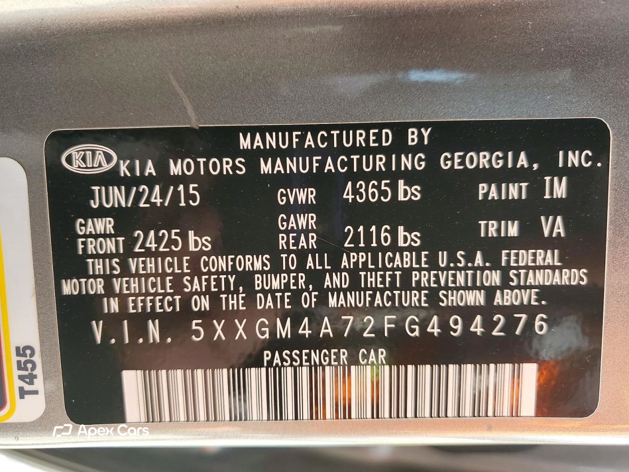 Kia Optima 2015