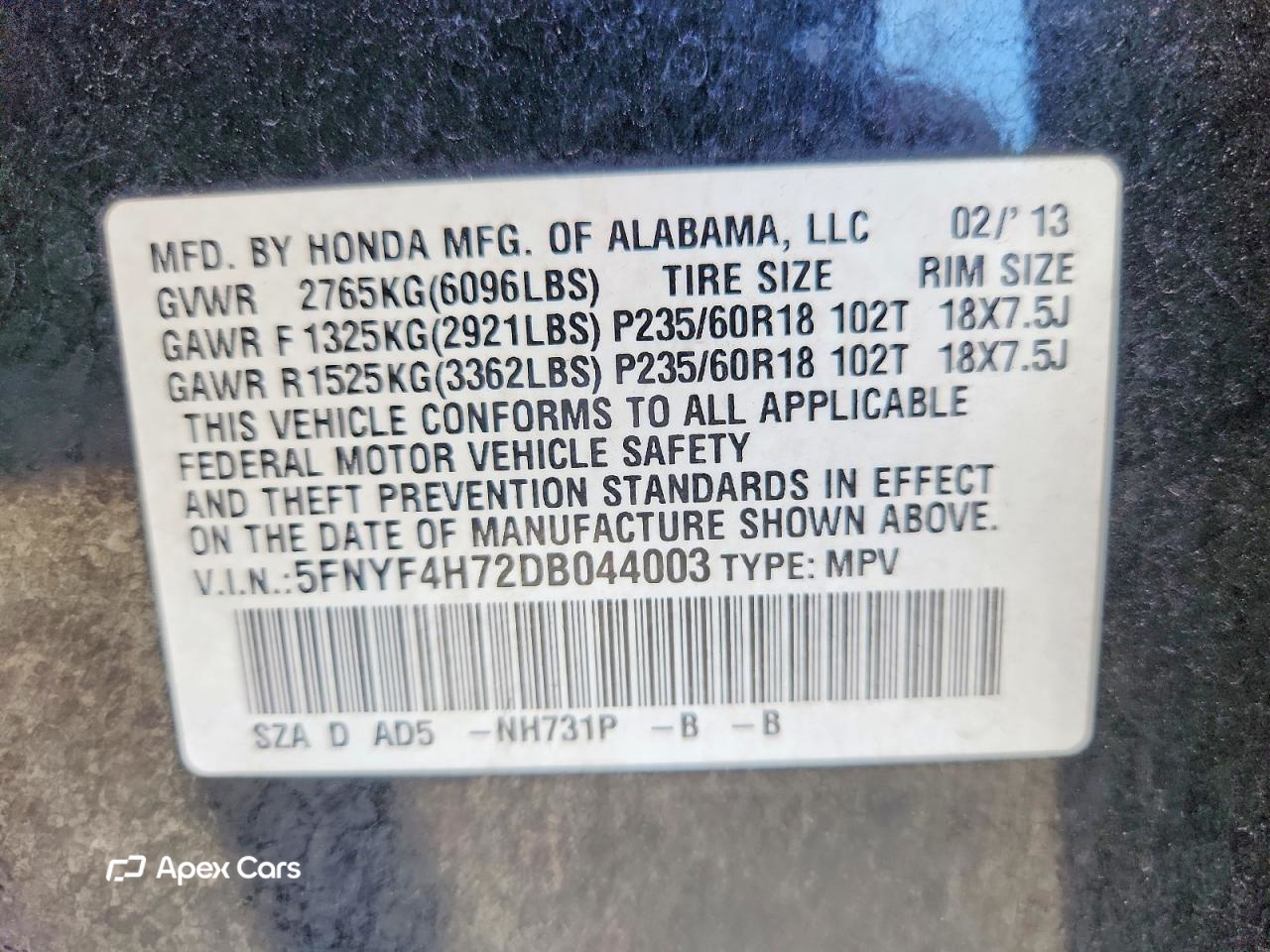Honda Pilot 2013