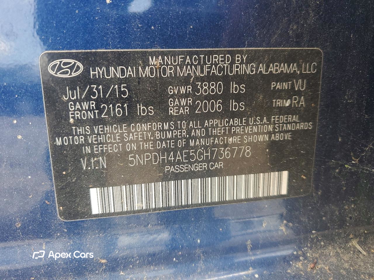 Hyundai Elantra 2016