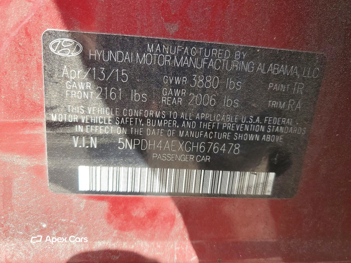 Hyundai Elantra 2016