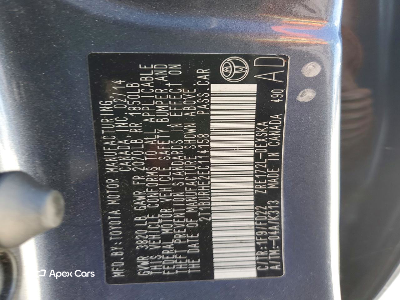Toyota Corolla 2014