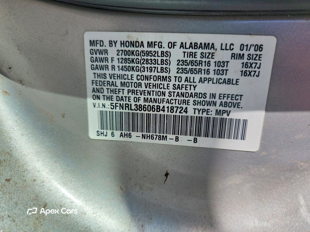 Honda Odyssey 2006