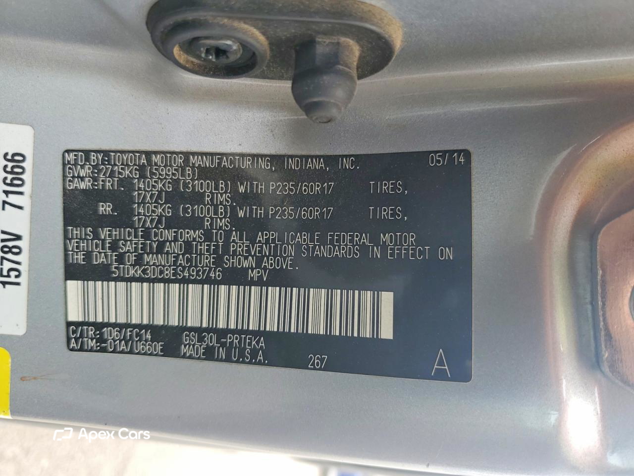 Toyota Sienna 2014