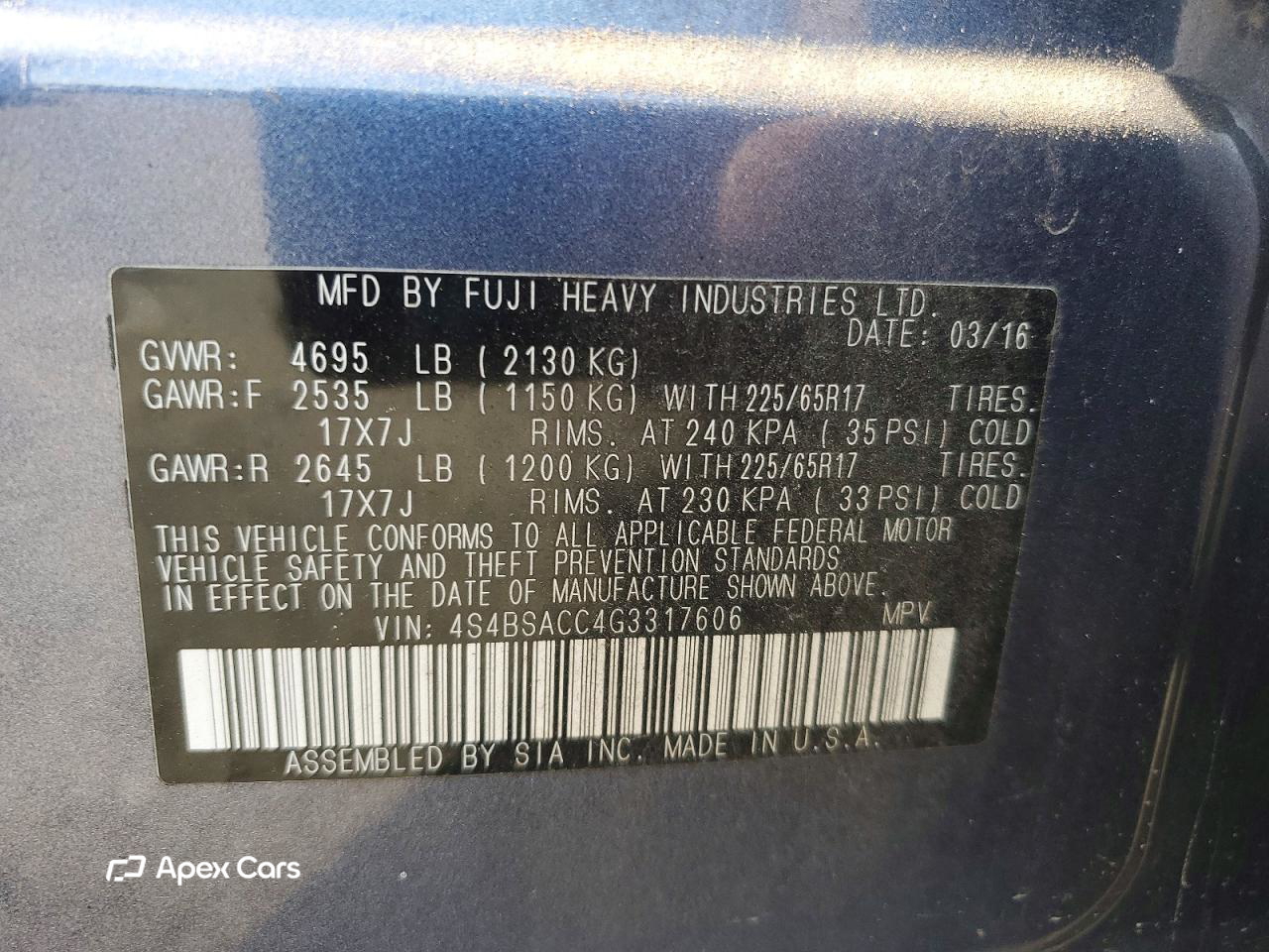 Subaru Outback 2016