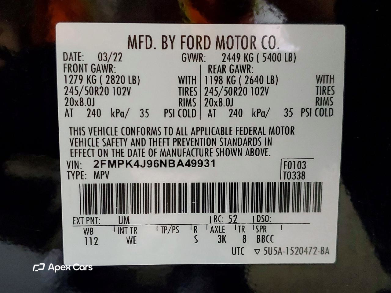 Ford Edge 2022