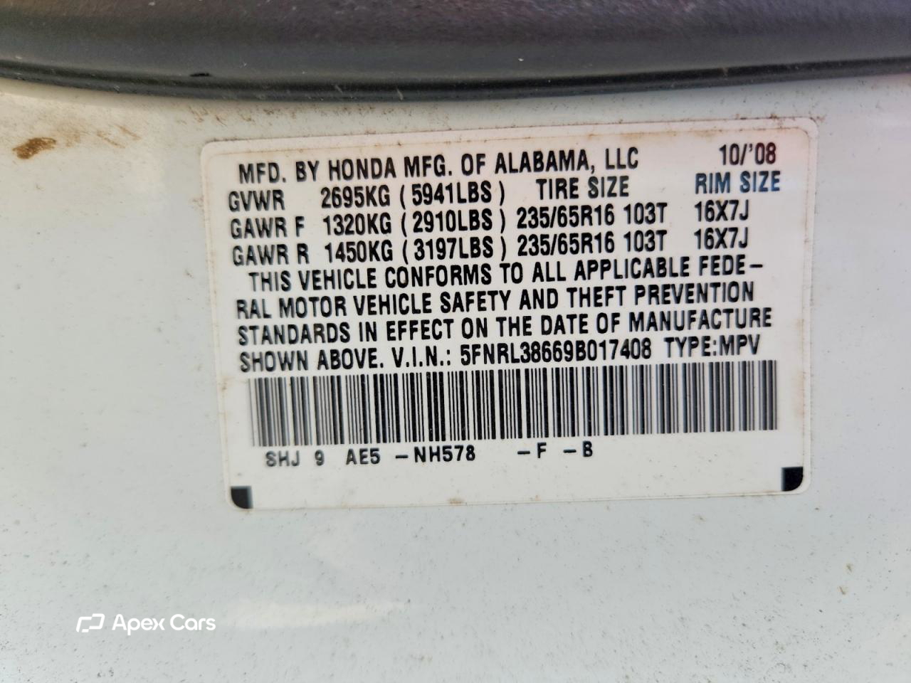 Honda Odyssey 2009