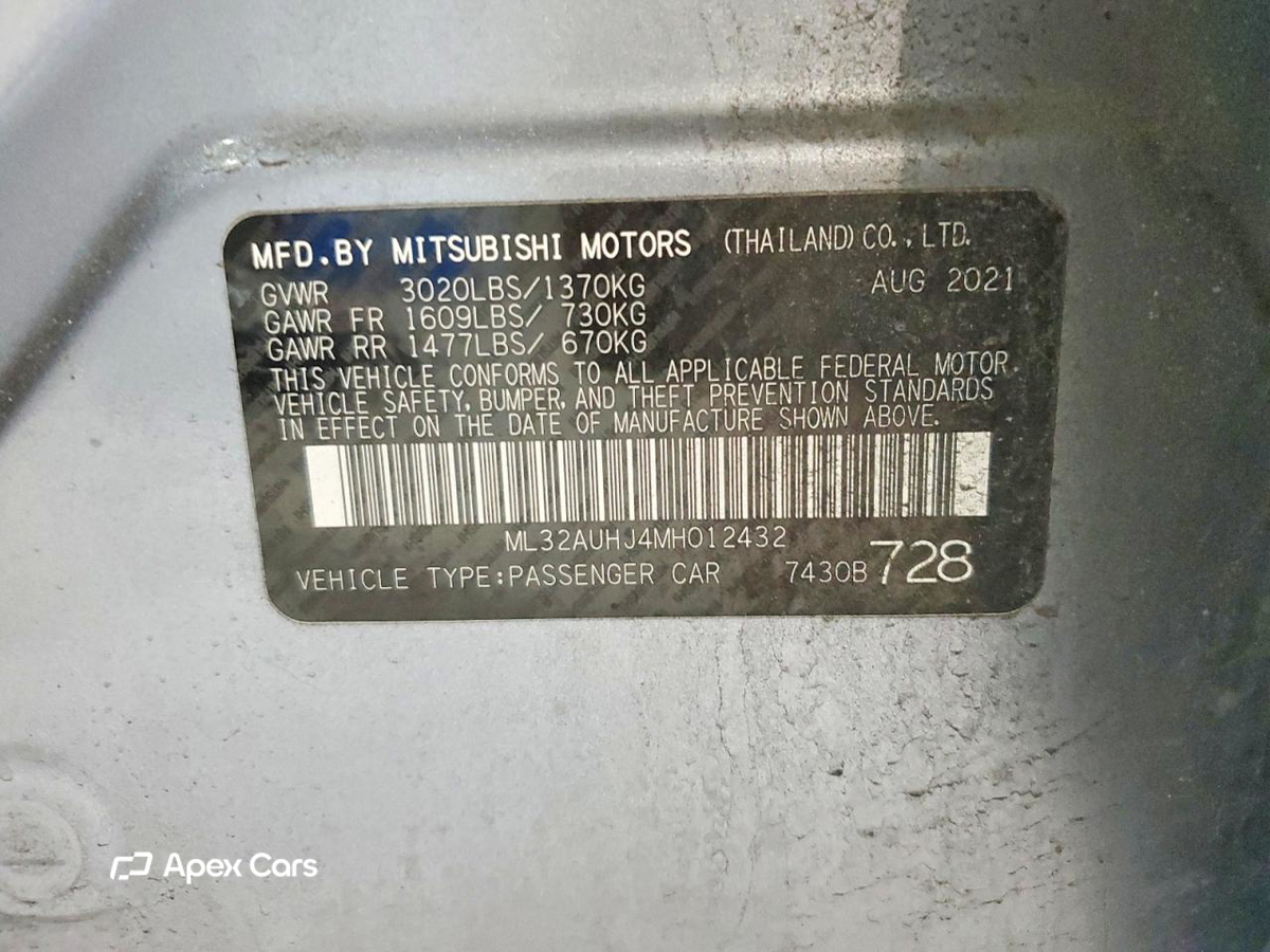 Mitsubishi Mirage 2021
