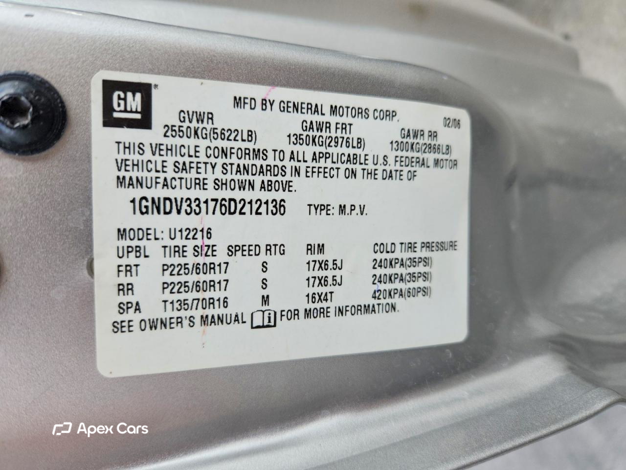 Chevrolet Uplander 2006