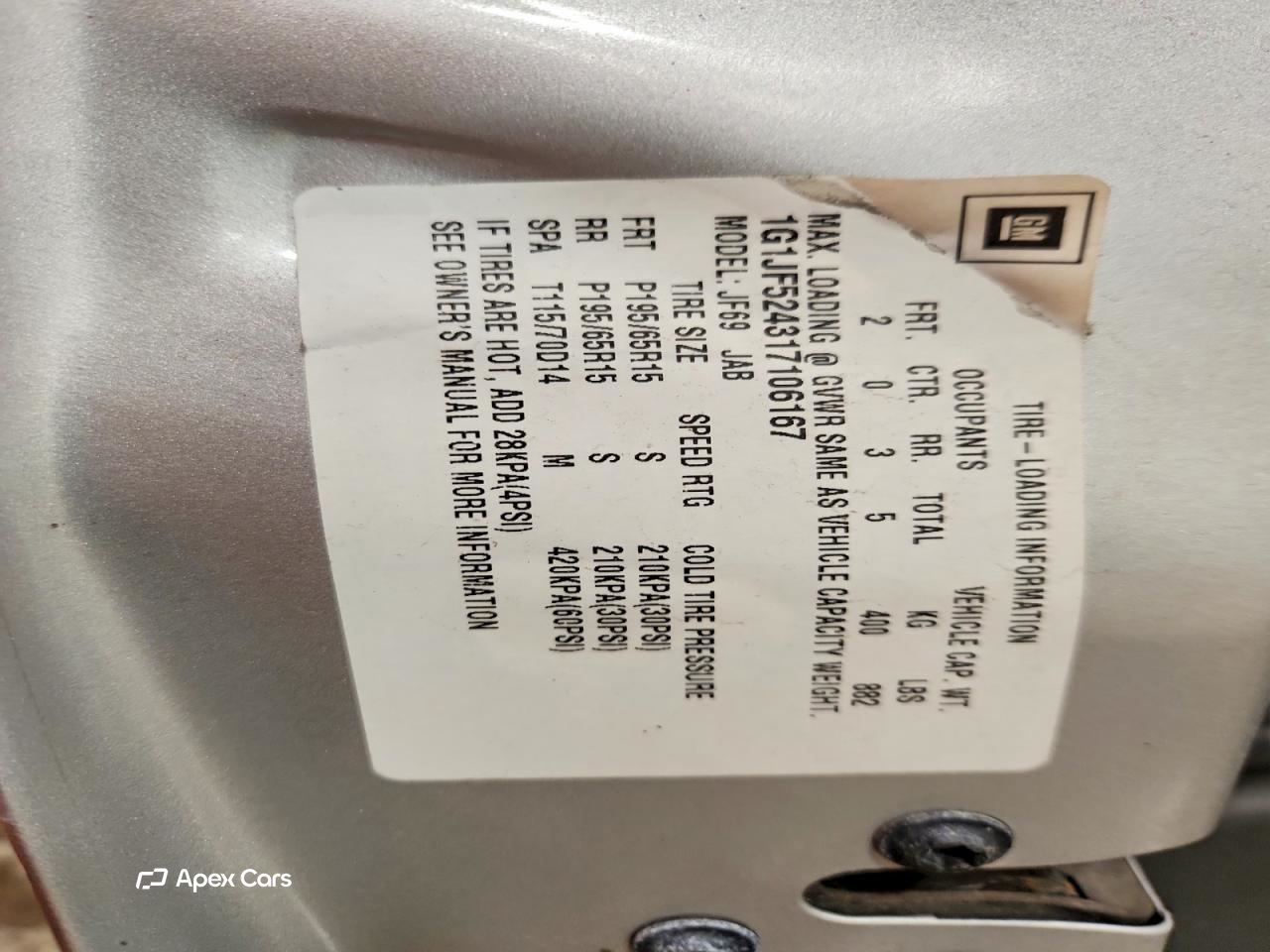 Chevrolet Cavalier 2001