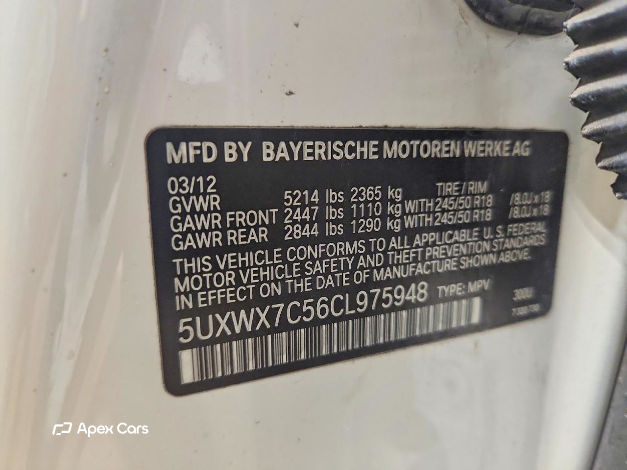 BMW X3 2012