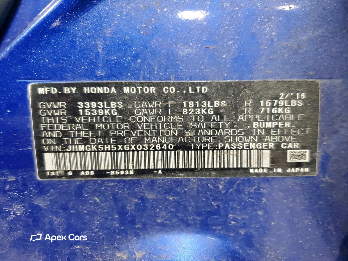 Honda Fit 2016