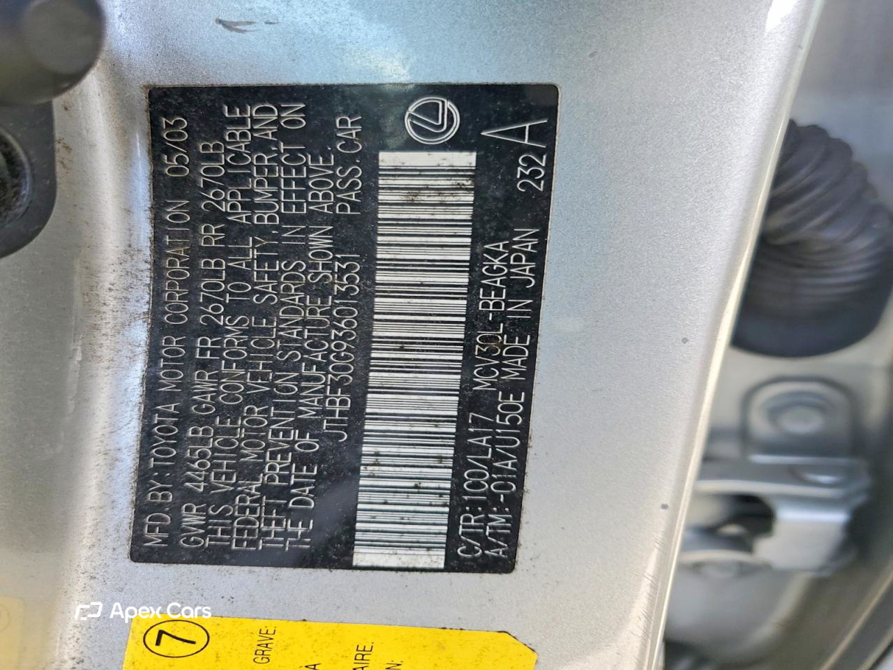 Lexus ES 2003