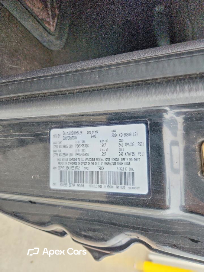 Dodge RAM 2001