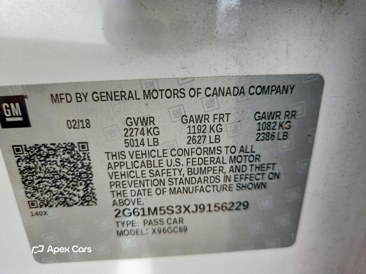 Cadillac XTS 2018