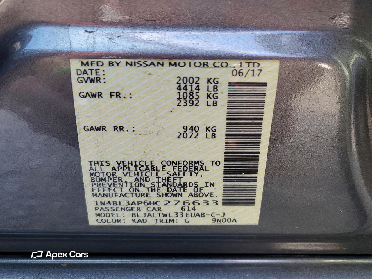 Nissan Altima 2017