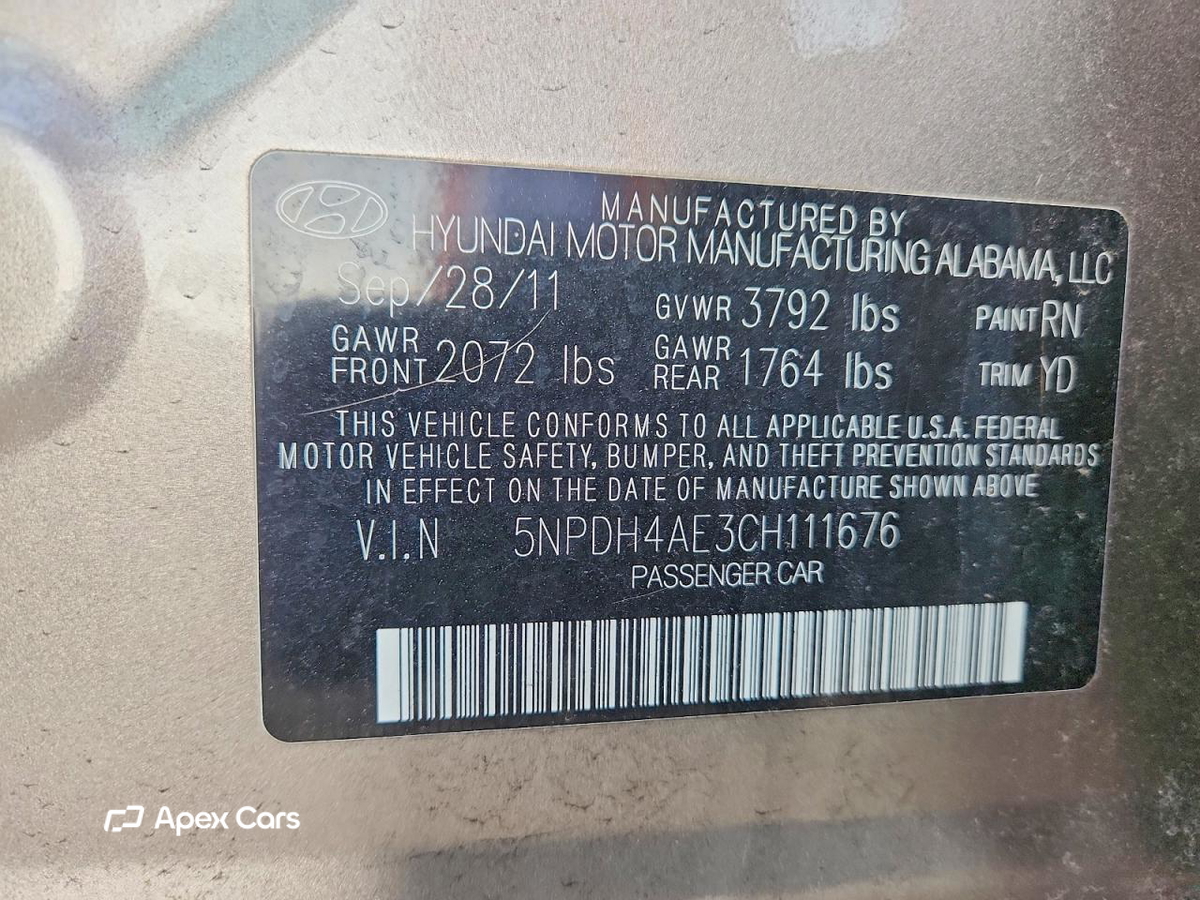 Hyundai Elantra 2012