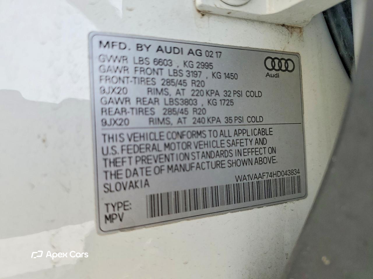 Audi Q7 2017