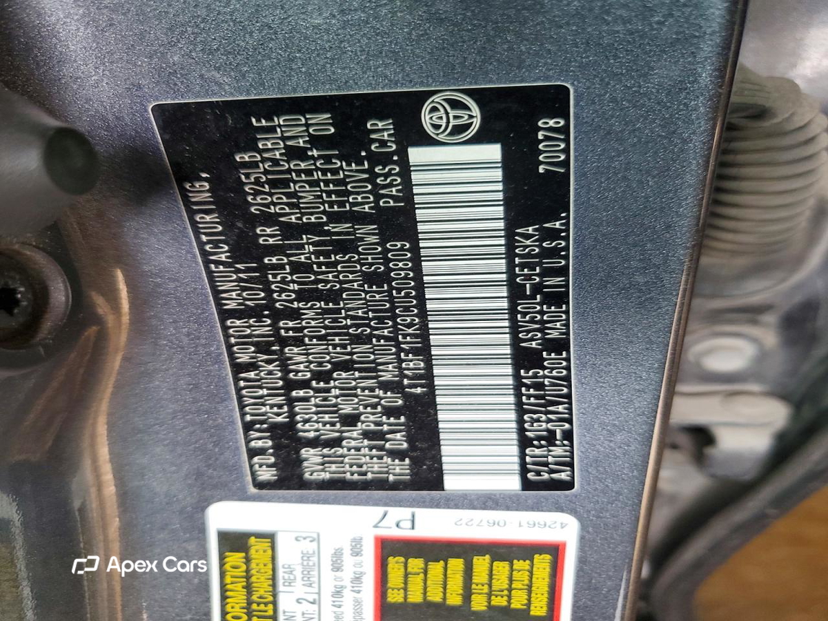 Toyota Camry 2012