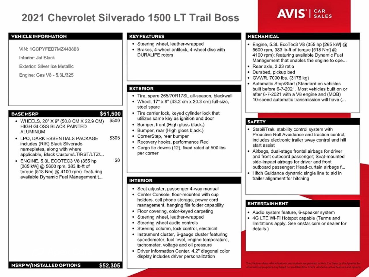 Chevrolet Silverado 2021