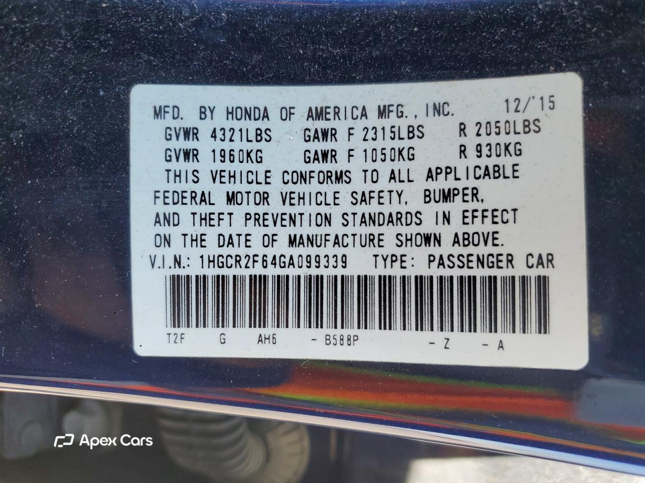 Honda Accord 2016
