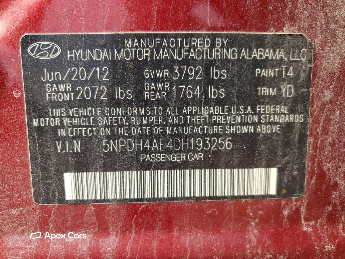 Hyundai Elantra 2013
