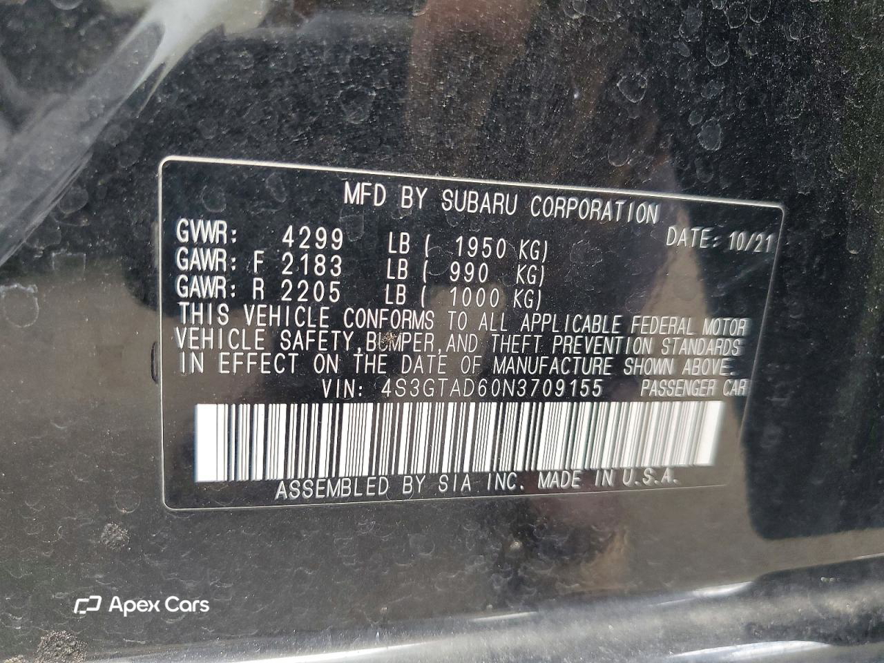Subaru Impreza 2022