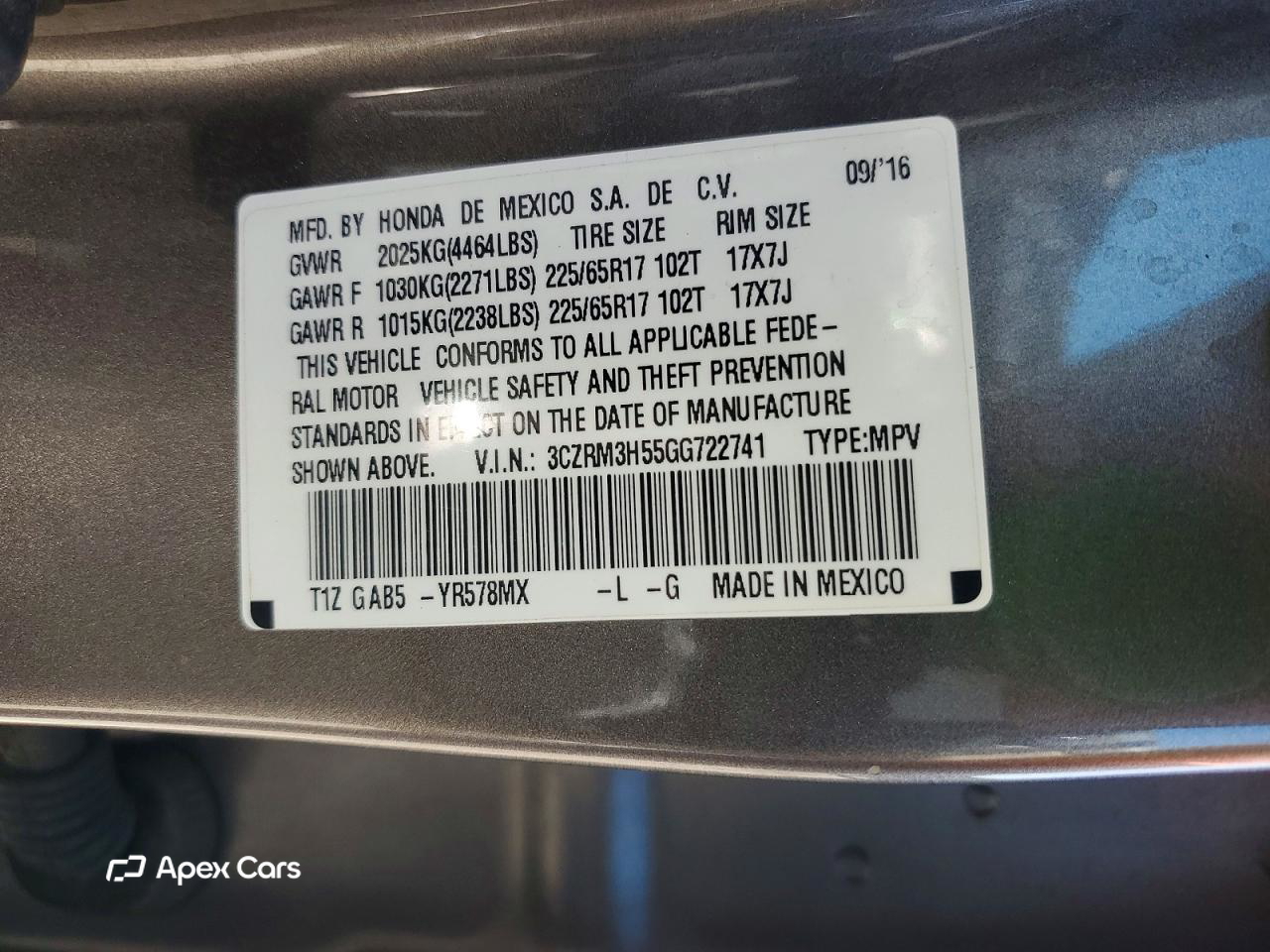 Honda CR-V 2016