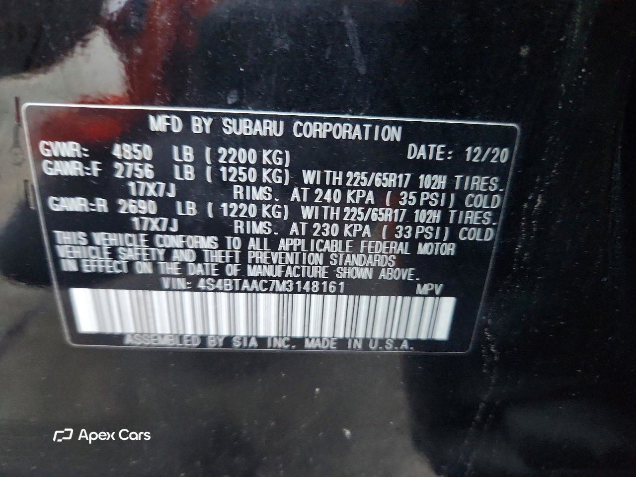 Subaru Legacy 2021