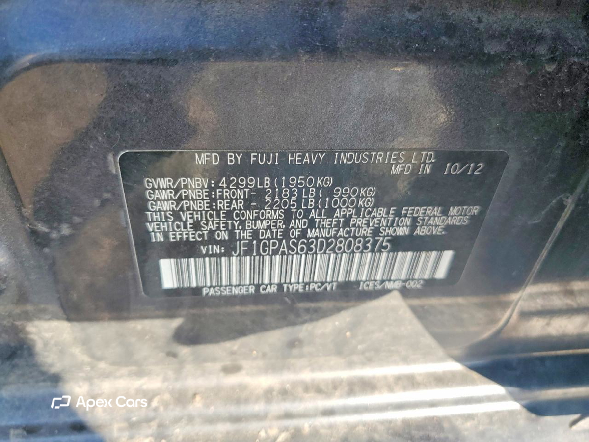 Subaru Impreza 2013