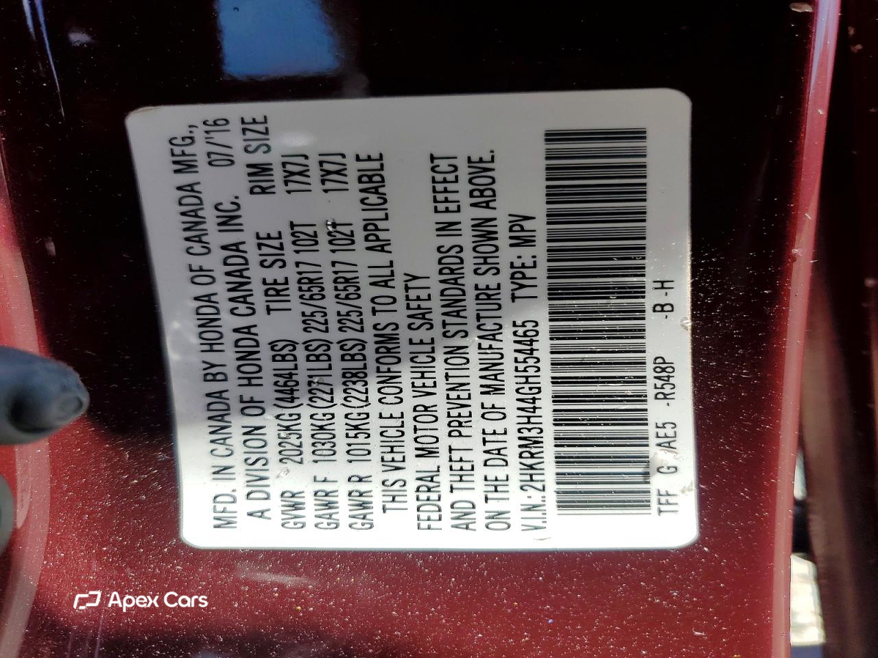 Honda CR-V 2016