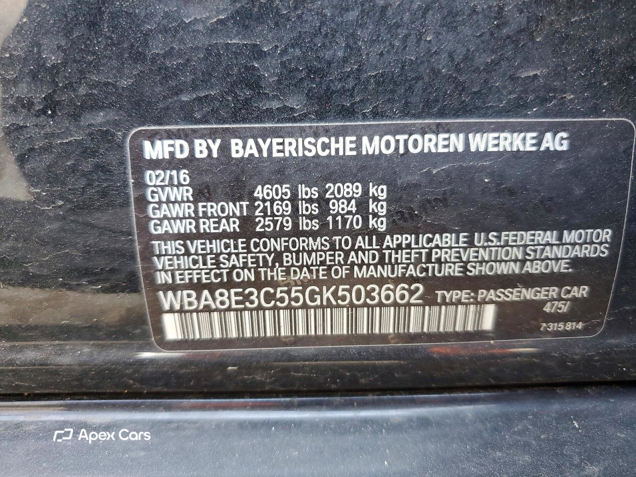 BMW Series 3 2016