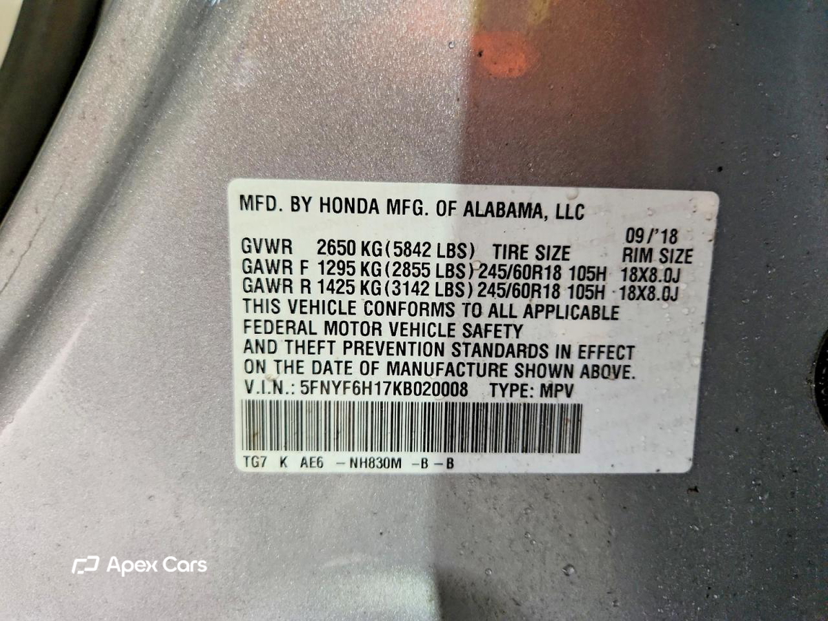 Honda Pilot 2019