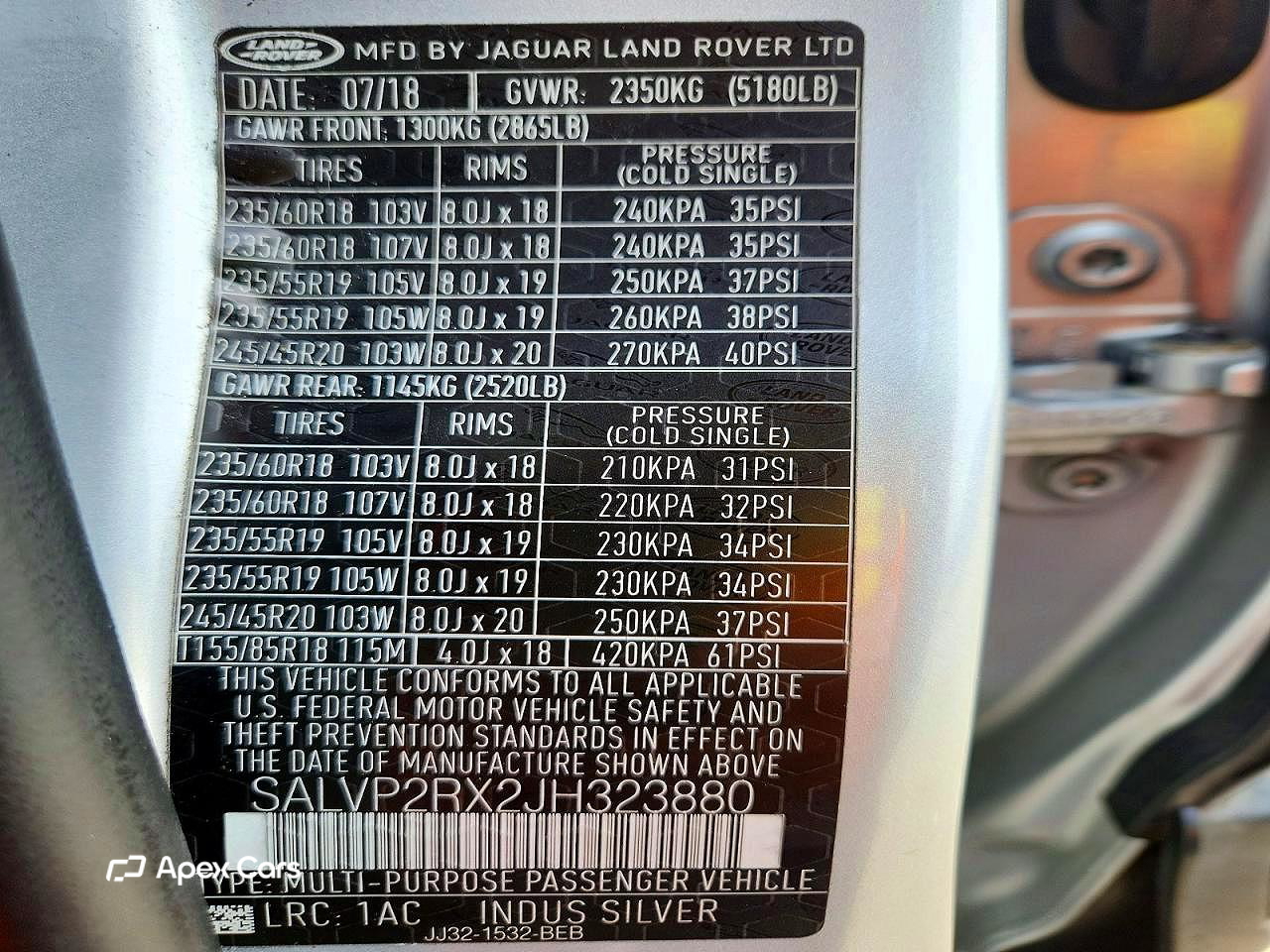 Land Rover Range Rover 2018