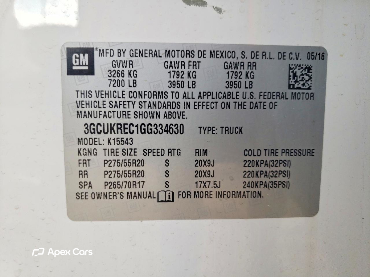 Chevrolet Silverado 2016